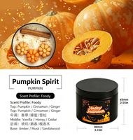 Vente en gros de cire de soja pour Halloween, bougies parfumées d'aromathérapie faites à la main
