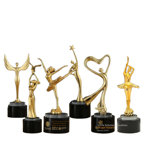 Trofeo de Aleación Fundida con Diseño Creativo de Pequeño Ángel Bailarín para Hombre, Venta al por Mayor de Fábrica, Souvenir Personalizado para Publicidad Empresarial - Product Image 2