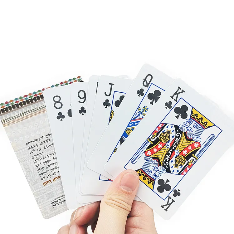Рекламная реклама для отелей, игральные покерные карты из ПВХ, игральные карты Jumbo