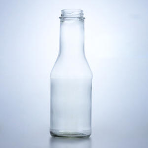Bouteilles en verre vides de 350 ml pour boissons, jus, café, lait, eau, à large ouverture, recyclables, avec couvercle, vente en gros - Product Image 1