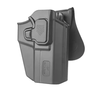Gun & Flower Universal Level II OWB fondina in polimero fit supporto in plastica a rilascio indice della pistola