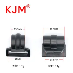 KJM grosir PP 10MM 18MM 20MM 25MM tiang Kemah plastik gantung kait J untuk lain tenda produk mendaki berkemah