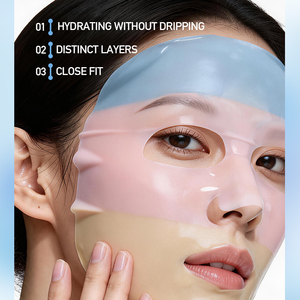 Masque facial en feuille de collagène cristallin KORMESIC Private Label 30ml, réparateur, éclaircissant, anti-âge, tricolore, vegan, coréen - Product Image 3