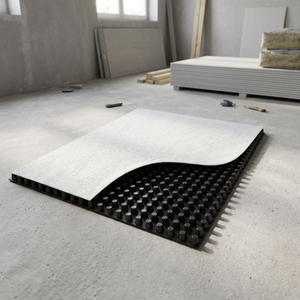 Tapis de drainage alvéolé en PEHD composite, système de drainage imperméable pour fondations, sous-sols, toitures, jardins, tunnels et protection souterraine - Product Image 1
