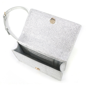 Bolso de Noche Mini de Tela Brillante de Lujo para Mujer, Bolso de Mano con Cadena de Metal y Pedrería para Fiesta - Product Image 6