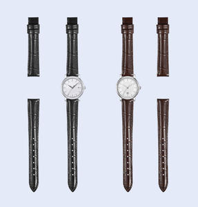 <span class=keywords><strong>Bracelet</strong></span> <span class=keywords><strong>femme</strong></span> 14mm 19mm bracelets de montre en <span class=keywords><strong>cuir</strong></span> véritable pour Tisot Appl E Iwatch <span class=keywords><strong>bracelet</strong></span> en <span class=keywords><strong>cuir</strong></span> de veau étanche grain de crocodile - Product Image 1