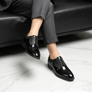 <span class=keywords><strong>Scarpe</strong></span> Eleganti da Uomo <span class=keywords><strong>per</strong></span> <span class=keywords><strong>Smoking</strong></span>, Classiche in Pelle Verniciata, Oxford Formali <span class=keywords><strong>per</strong></span> Affari e Matrimoni, Nere - Product Image 5