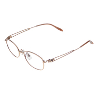 Monturas de Gafas Modernas Minimalistas en Titanio IP con Acabado Brillante en Oro Rosa, Monturas Ópticas, Lentes de Sol, Monturas de Diseño, OEM ODM