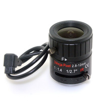 HD 3.0 mégapixels Auto Iris Varifocal IR métal CS lentille 3MP 2.8-12mm CCTV LensF1.4 pour caméras de sécurité accessoires de Surveillance