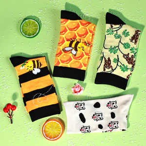 SANZHIRUI Calzini Divertenti Floreali Invernali Anime Casual Ins da Uomo e Donna, Calzini Morbidi in Cotone Colorati per Tutti i Giorni, Stile Simpsons - Product Image 2