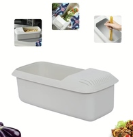 Prix d'usine pas cher Boîte de cuisson de pâtes en plastique pour micro-ondes avec fonction de passoire Ustensile de cuisine pour la préparation de pâtes