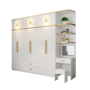 Modern Design Dresser with Slide Door Mechanism MDF Material Whole Closet Storage Apartment Hotel Residential Use Living Room