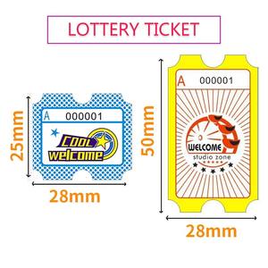 Boletos de Canje de Lotería Personalizados para Máquinas Recreativas de Monedas, Boletos de Rifa para Juegos de Arcade, Papel de 160g/180g/190g, Enchufe Estadounidense - Product Image 2