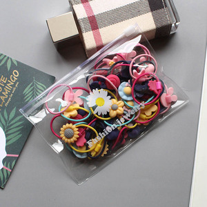 Offre Chaude : 20 Pièces/Sac Mini Chouchous Élastiques pour <span class=keywords><strong>Cheveux</strong></span>, Bandeaux Fleuris Colorés en Caoutchouc pour Filles et Enfants - Product Image 5