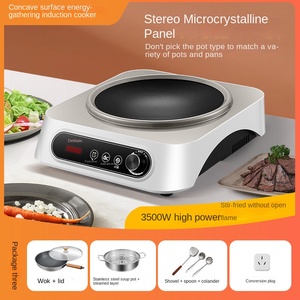 3500W Factory Price Portable Cooktops Multifunctional Concave Surface Electric Stove Ceramic Glass Induction Cookers - Product Image 5