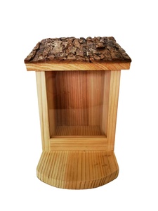 Usine professionnelle bois de cèdre extérieur écureuil Snacker Munch Box mangeoire d'écureuil pour cacahuète - Product Image 2