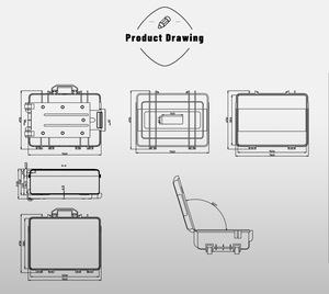 Caja de Herramientas con Ruedas Ningbo Everest EPC018B con Equipo de Instrumentos Rígidos de Plástico para Estuche Rígido para Cámara - Product Image 4