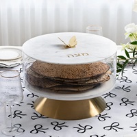 Boîte à Matzah en acrylique-Boîte à Matzah en Lucite pour Pâque-Cadeau Judaica-variété de couleurs-Bouton papillon-Fermeture magnétique