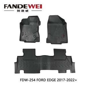 Tapis de voiture en caoutchouc 3D personnalisés TPV LHD pour <span class=keywords><strong>Ford</strong></span> <span class=keywords><strong>Edge</strong></span> 2017-2022+ - Product Image 2