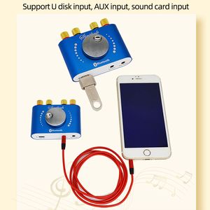 โมดูลเครื่องขยายเสียง XY-KA50L พร้อมปุ่มควบคุมระดับเสียง ช่องต่อ USB AUX อินพุตเอาต์พุต ติดตั้งบนแผง - Product Image 3