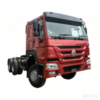 Camion tracteur SINOTRUK HOWO 6x4 d'occasion, 371 CV, conduite à droite, poids lourd, pour le transport de conteneurs.