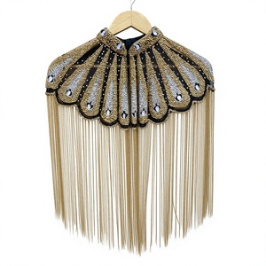 Kushang Textile Women's Ethnic Handmade Floral Regular <b>Poncho</b> Fringes Breathable Fabric for Gujarat Wedding Occasions Outdoor - Product Image 1