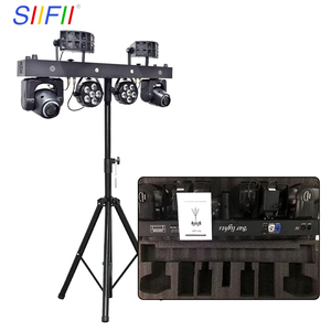 Chuyên nghiệp DJ thiết bị sân khấu RGBW LED PAR bar có thể điều chỉnh chiều cao điều khiển âm thanh theo sau đèn tại chỗ giáng sinh Disco Tripod đứng - Product Image 1