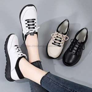 Genuine Women's Spring New Style Small Leather <b>Shoes</b> Korean Style <b>Soft</b> Sole Versatile Cow Tendon Mother's <b>Shoes</b> - Product Image 4
