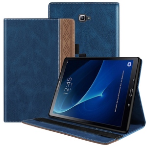 Custodia in pelle a portafoglio a contrasto di colore Hit per <span class=keywords><strong>Samsung</strong></span> <span class=keywords><strong>Galaxy</strong></span> <span class=keywords><strong>Tab</strong></span> <span class=keywords><strong>S6</strong></span> <span class=keywords><strong>Lite</strong></span> <span class=keywords><strong>P610</strong></span> custodia per cavalletto a doppio colore per Tablet - Product Image 1