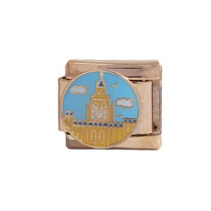 Stainless Steel Modular Charm Bracelet With Enamel Pendants Unisex Fashion Gift Jewelry DIY Bracelet Set - Product Image 5