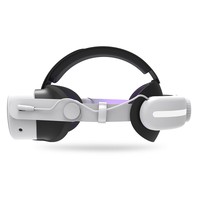 Nouvelle sangle de tête VR Elite d'usine avec lumière rvb pour Meta Quest 3/Quest 3S 12000 MAh batterie conception personnalisée sangle de suivi