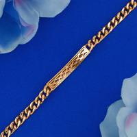 Pulsera de Eslabones Curvos de Acero Inoxidable con Baño de Oro Sólido de 18k y Diamante Natural Sin Conflictos de 0.81ct, Diseño Geométrico Moderno para Fiestas