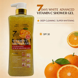 Gel Douche Naturel à la Vitamine C Éclaircissant pour les Aisselles, Anti-Âge, Brûlures Solaires, SPF30, Lavant Corporel Antibactérien - Product Image 4