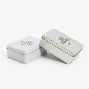 Venta al por mayor accesorios de costura contenedor de estaño personalizado impreso pequeño Rectangular para insignia caja de lata de Metal - Product Image 1