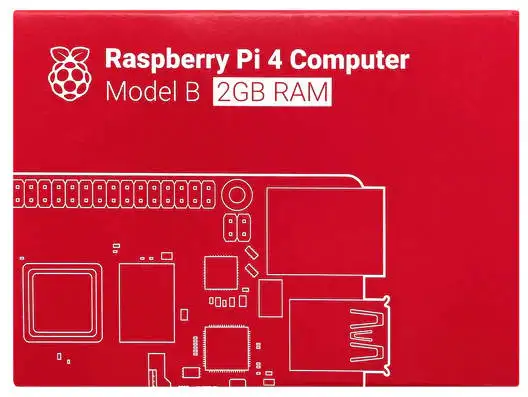 Raspberry Pi 4 รุ่น B 2GB ต้นฉบับบอร์ดพัฒนาใหม่ผลิตในสหราชอาณาจักร Raspberry Pi 4 รุ่น B 2GB Raspberry Pi 4