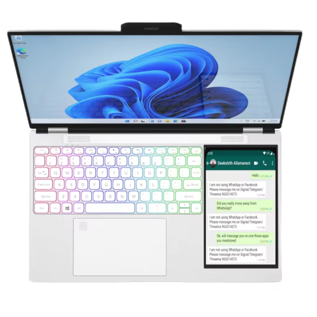 26 Models of 15.6-inch + 7-inch Dual-Screen Touchscreen Intel Laptops: Thin, Designed for Office Use and Gaming,Genuine Products