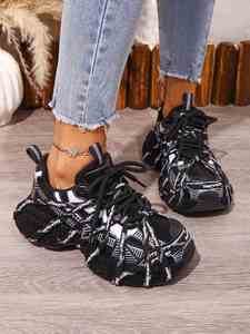 Zapatillas Deportivas de Mujer con Suela Gruesa de Moda, Plantilla EVA Acolchada, Ligeras, Casuales, para Caminar, Deportes al Aire Libre, Transpirables - Product Image 5