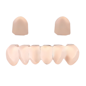 BES Europa y América Hip Hop Grills dientes oro plata Color Grillz Halloween <span class=keywords><strong>disfraz</strong></span> dentaduras para hombres <span class=keywords><strong>rapero</strong></span> cuerpo joyería - Product Image 3
