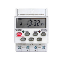 Venta al por mayor temporizador digital interruptor relé AC220V 30A eléctrico 7 días controlador de tiempo programable