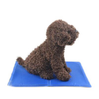 Tapis rafraîchissant en gel pour animaux de compagnie, chats, chiens et autres animaux, doux, sûr, non toxique, activé par la pression, avec motif animal, en PVC et nylon