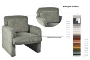 Carlford giọng ghế mềm Bàn cà phê trang trí vải giải trí ghế bành cho nhà hoặc khách sạn cho phòng khách phòng ngủ - Product Image 3