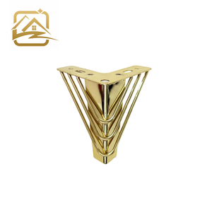 <b>sofa</b> leg factory Multiple heights golden wire leg metal <b>sofa</b> legs iron furniture legs durable for <b>sofa</b> bed and cabinet - Product Image 1