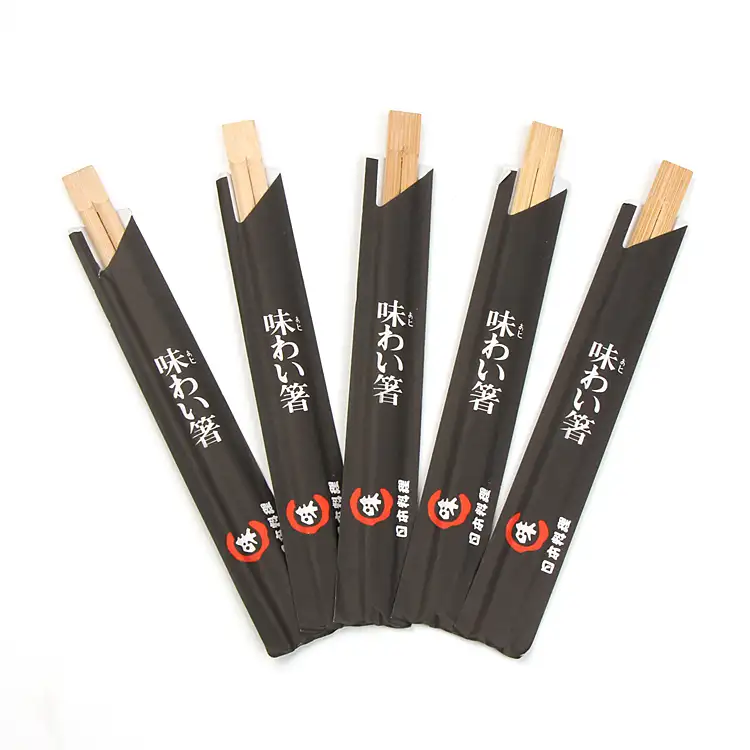 Individuell bedruckte Einweg-Sushi-Essstäbchen Bambus personal isierte Essstäbchen mit Logo