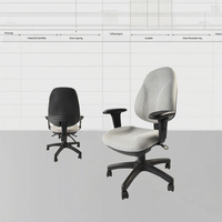 Chaise de bureau pivotante au design moderne à double fonction, ergonomique et confortable, en tissu inclinable, pour les études du personnel.