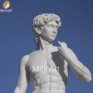 <span class=keywords><strong>Statua</strong></span> di marmo bianco a grandezza naturale intagliata all'aperto degli ornamenti della scultura di <span class=keywords><strong>David</strong></span> per <span class=keywords><strong>il</strong></span> giardino e la Villa - Product Image 3