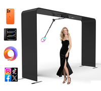 Photobooth 360 populaire avec vue aérienne ultra-large et vidéo créative à 360°, livré avec flight case pour événements