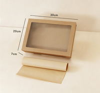 Boîte d'emballage alimentaire en carton ondulé biodégradable pliable et imprimée sur mesure, résistante à l'huile, pour poulet frit et sushis