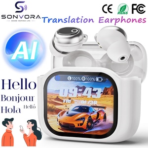 Audífonos Inalámbricos JM28 con Pantalla Táctil y Función <span class=keywords><strong>de</strong></span> Traducción, Compatibles con Altavoz <span class=keywords><strong>de</strong></span> Voz y Grabación con un Clic - Product Image 1
