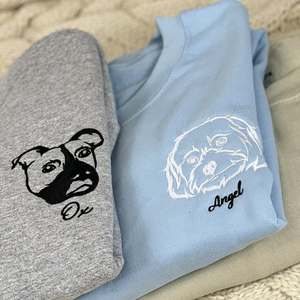 Sweat-shirt ou sweat à capuche personnalisé brodé avec motif 3D de bouledogue français, tissu tissé, badge et nom sur le devant pour l'automne et l'hiver - Product Image 4