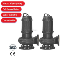 Pompe centrifuge submersible verticale monobloc en acier inoxydable, alimentée par un moteur à courant alternatif, pour les déchets chimiques, les eaux usées, les eaux sales, la lutte contre les inondations
